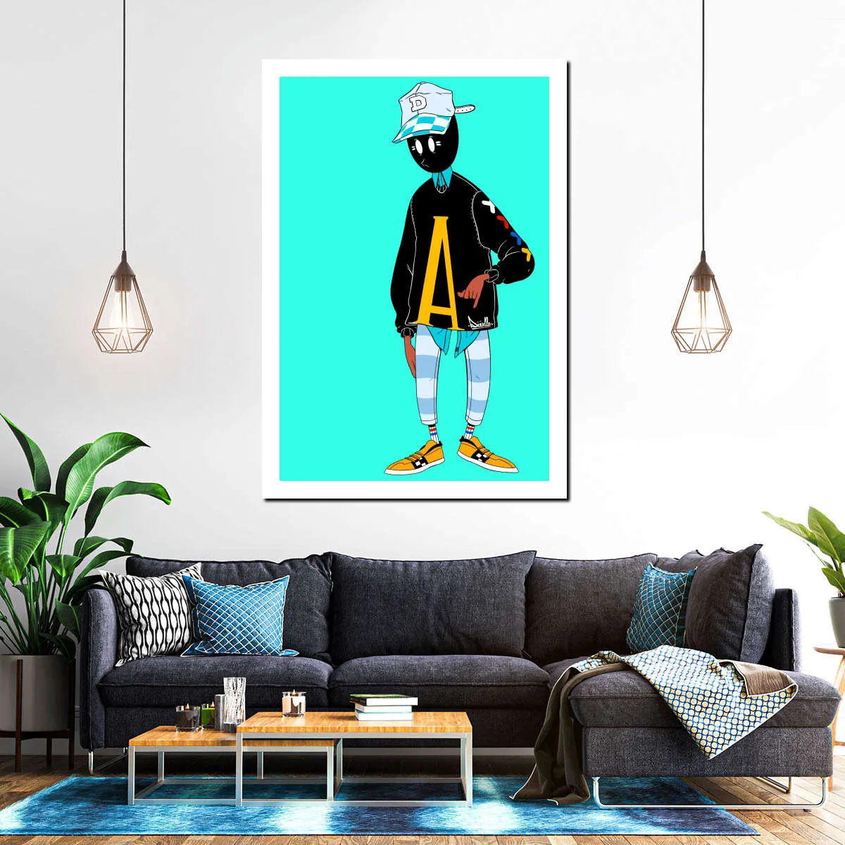 A Doodle Insta Wall Art