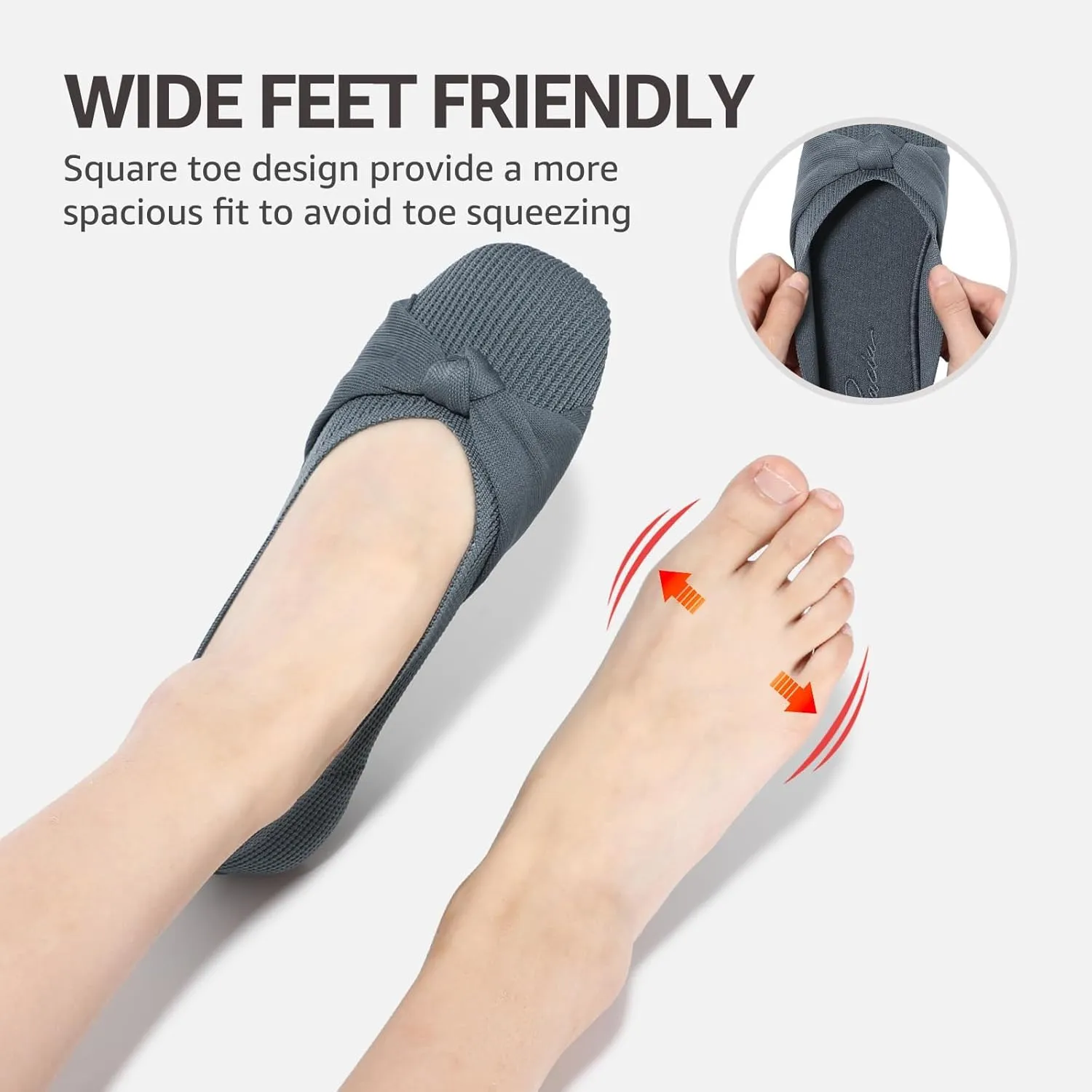 Bacia Women Flats Shoes Comfortable Washable Casual Ballet Flats