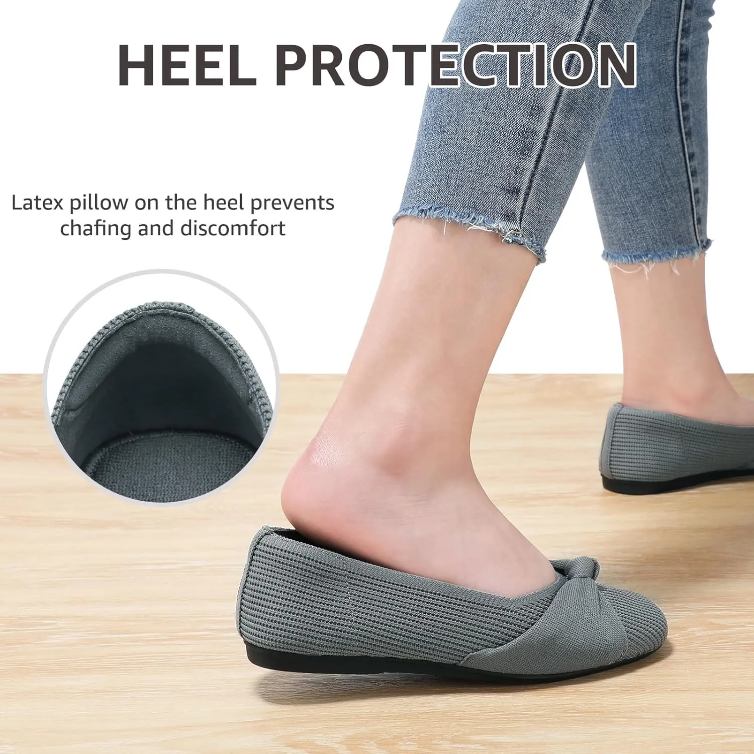 Bacia Women Flats Shoes Comfortable Washable Casual Ballet Flats