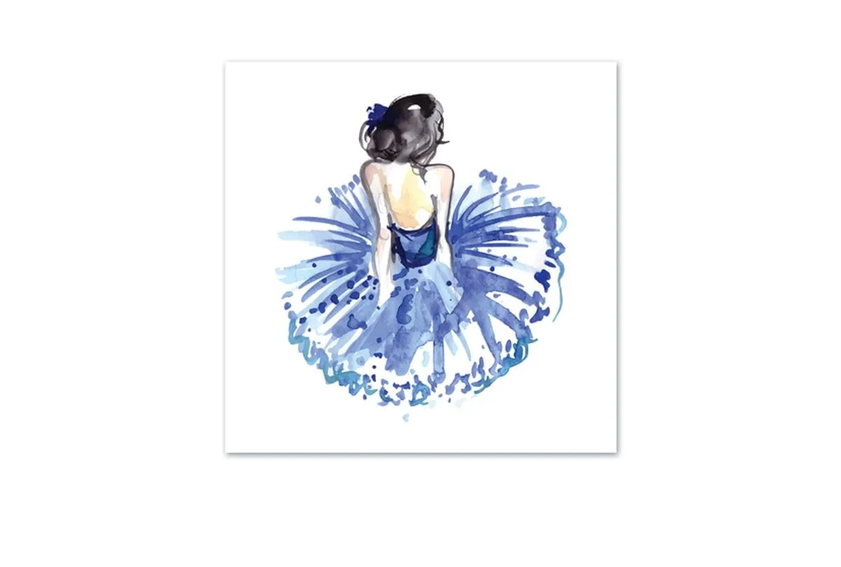 Ballerina Blue 2 | Ballet Wall Art Print