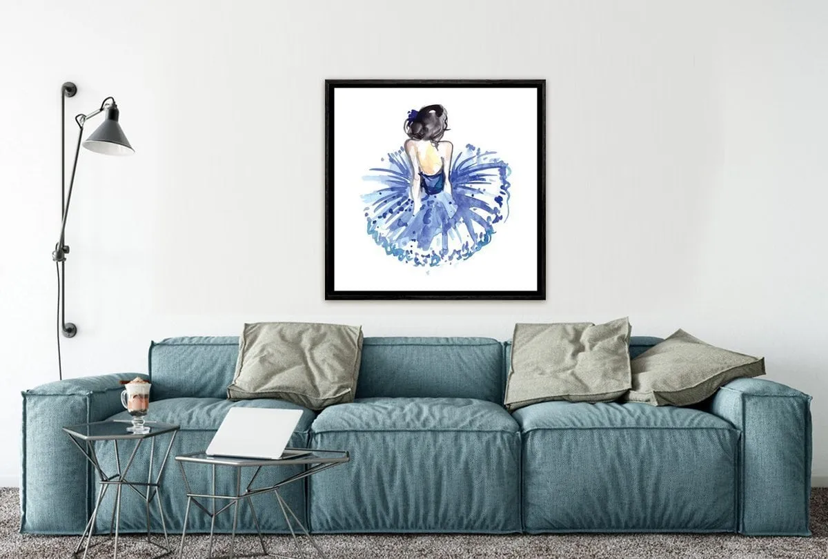 Ballerina Blue 2 | Ballet Wall Art Print