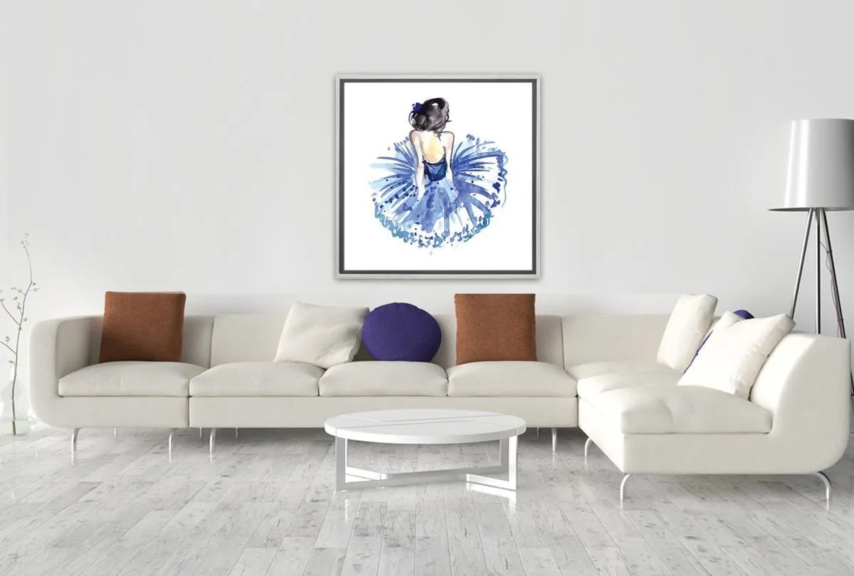 Ballerina Blue 2 | Ballet Wall Art Print