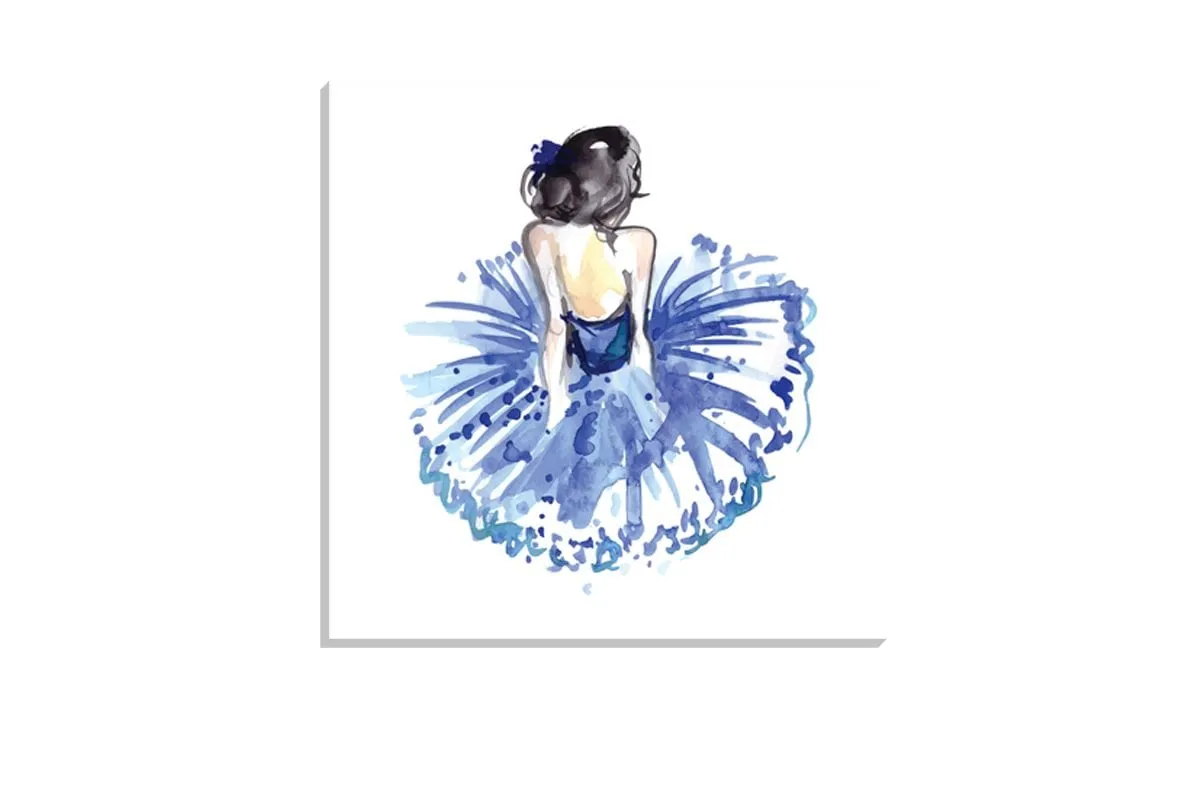 Ballerina Blue 2 | Ballet Wall Art Print