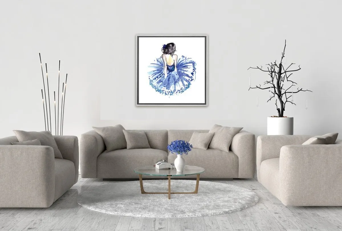 Ballerina Blue 2 | Ballet Wall Art Print