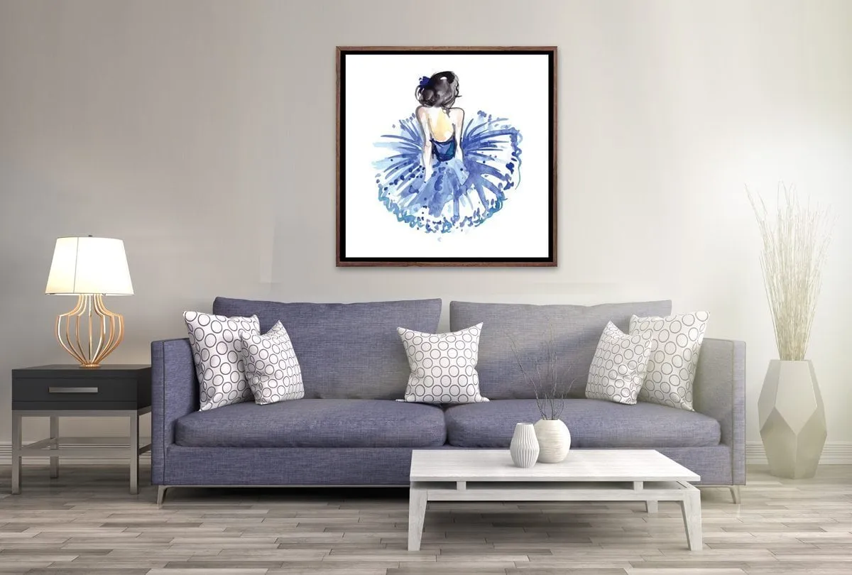 Ballerina Blue 2 | Ballet Wall Art Print