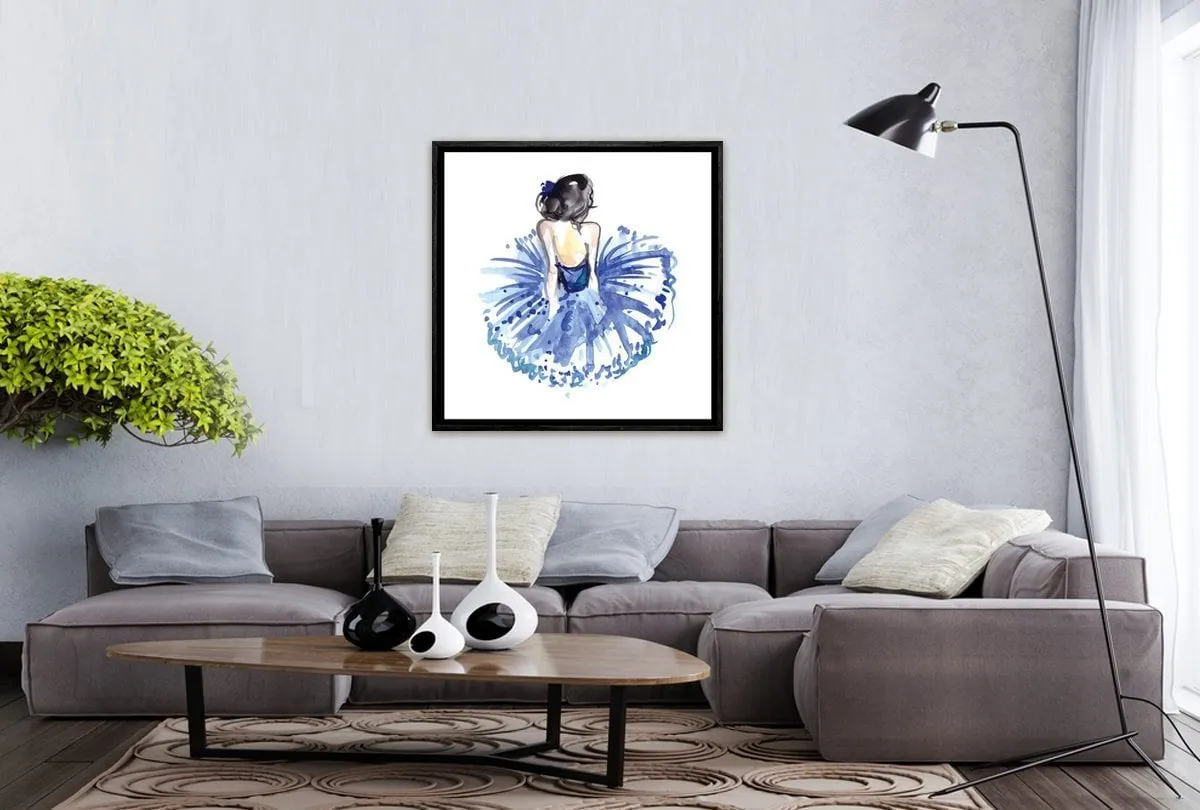 Ballerina Blue 2 | Ballet Wall Art Print