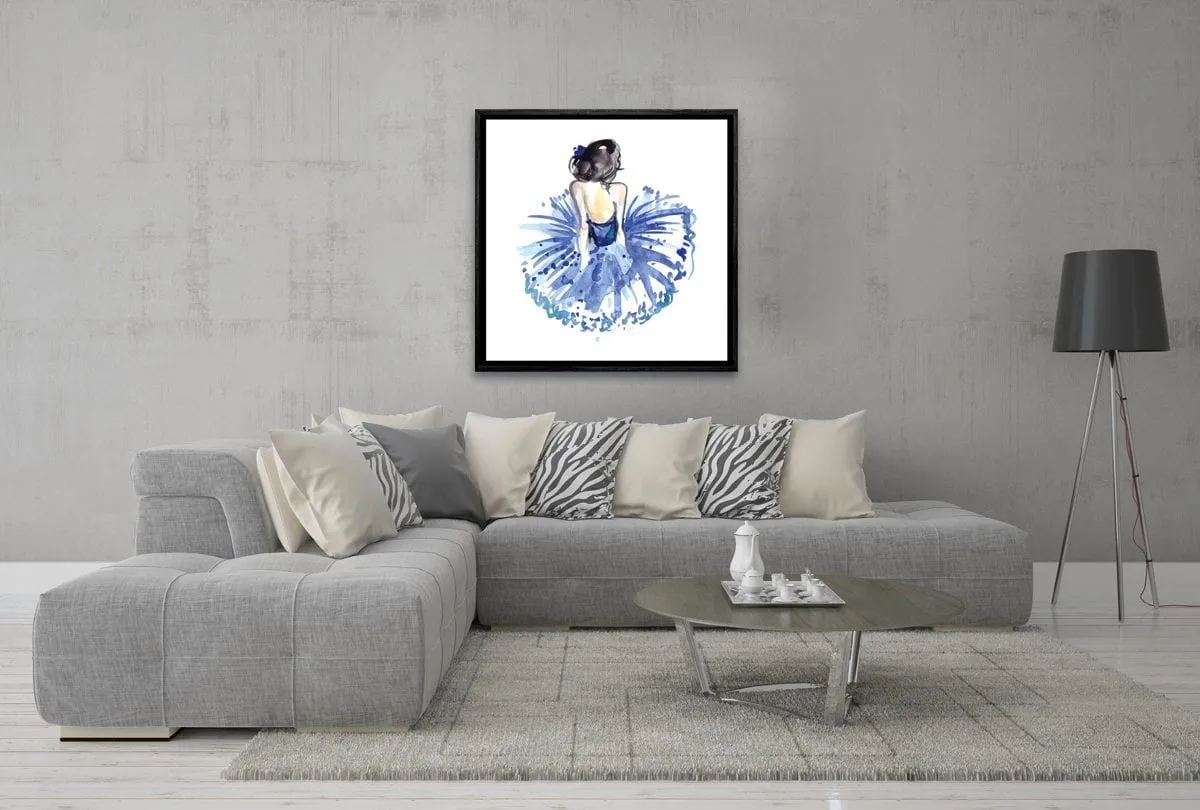 Ballerina Blue 2 | Ballet Wall Art Print