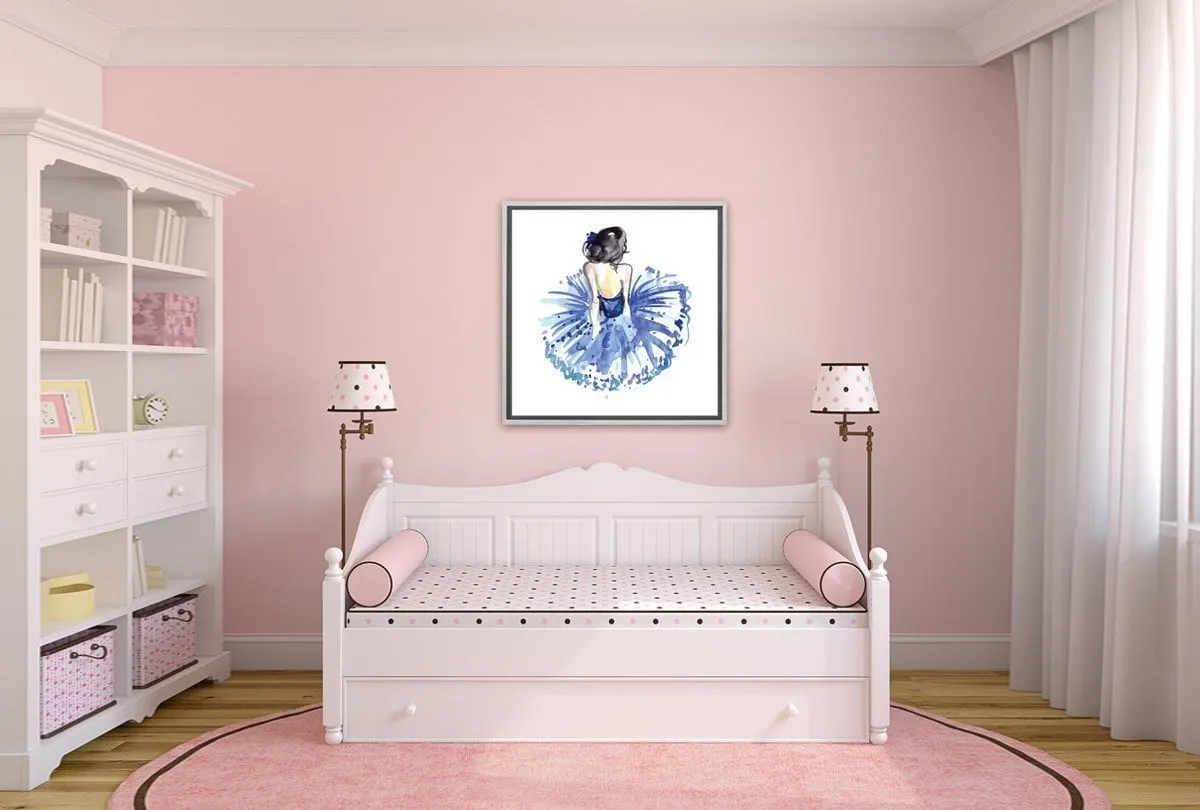 Ballerina Blue 2 | Ballet Wall Art Print
