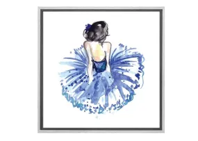 Ballerina Blue 2 | Ballet Wall Art Print