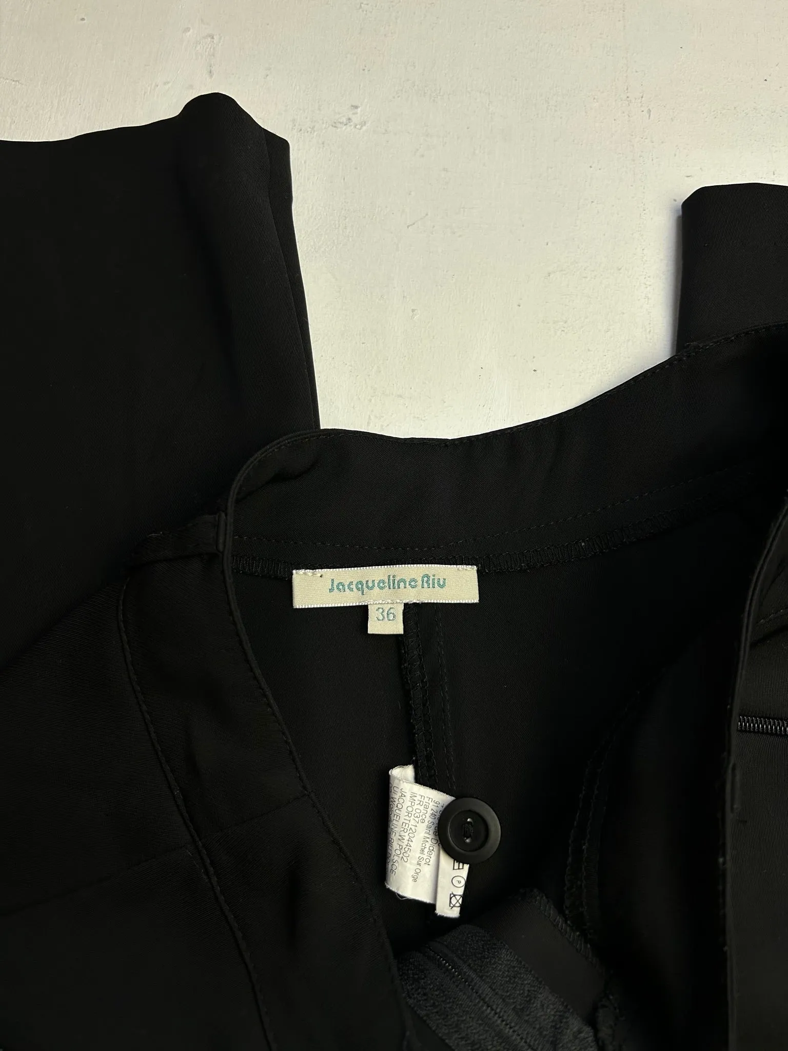 Black low rise office pants (S)