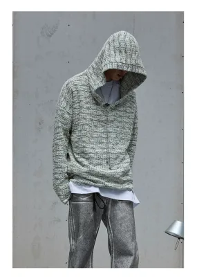 Casual Tweed Hoodie