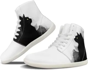 chaqlin High Top Sneaker Laces White for Women Men Fitness Ankle Support Shoes Ankle Boots Walking Tennis Platform Leather Sneaker