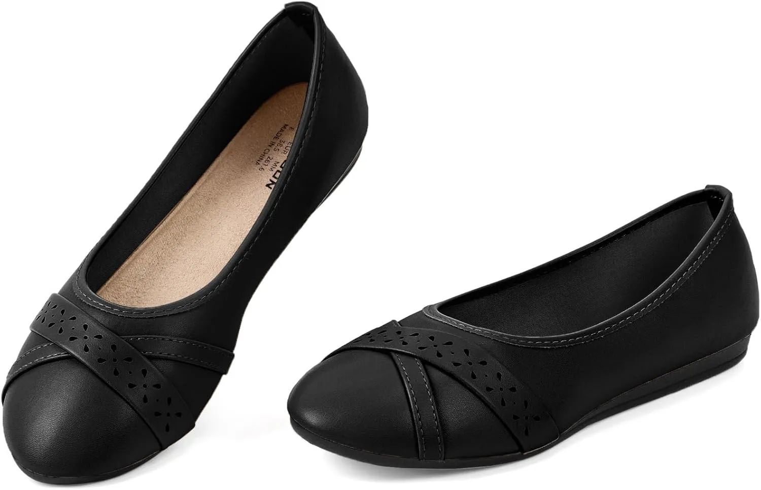 CHIN·MOON Women's Ballet Flats Comfortable Dressy Walking Dress Casual Shoes
