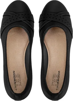 CHIN·MOON Women's Ballet Flats Comfortable Dressy Walking Dress Casual Shoes