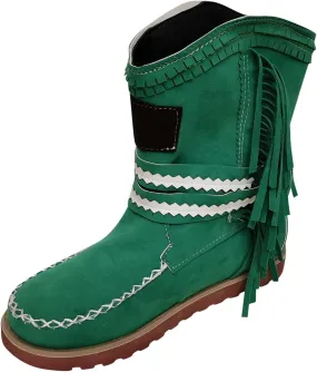 Cowboy Boots For Women Tassel Flat Cowboy Boots Suede Buckle Wedge Cowgirl Western Ankle Booties Ankle Bootie