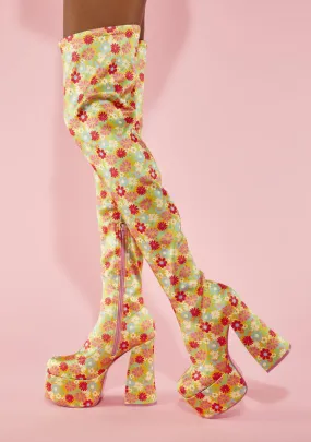 Daze Tripper Thigh High Boots