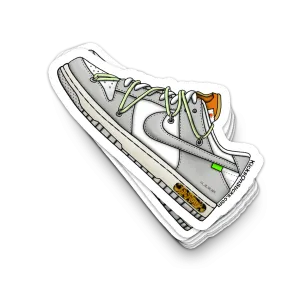 Dunk Low "Off-White Lot 43" Sneaker Sticker
