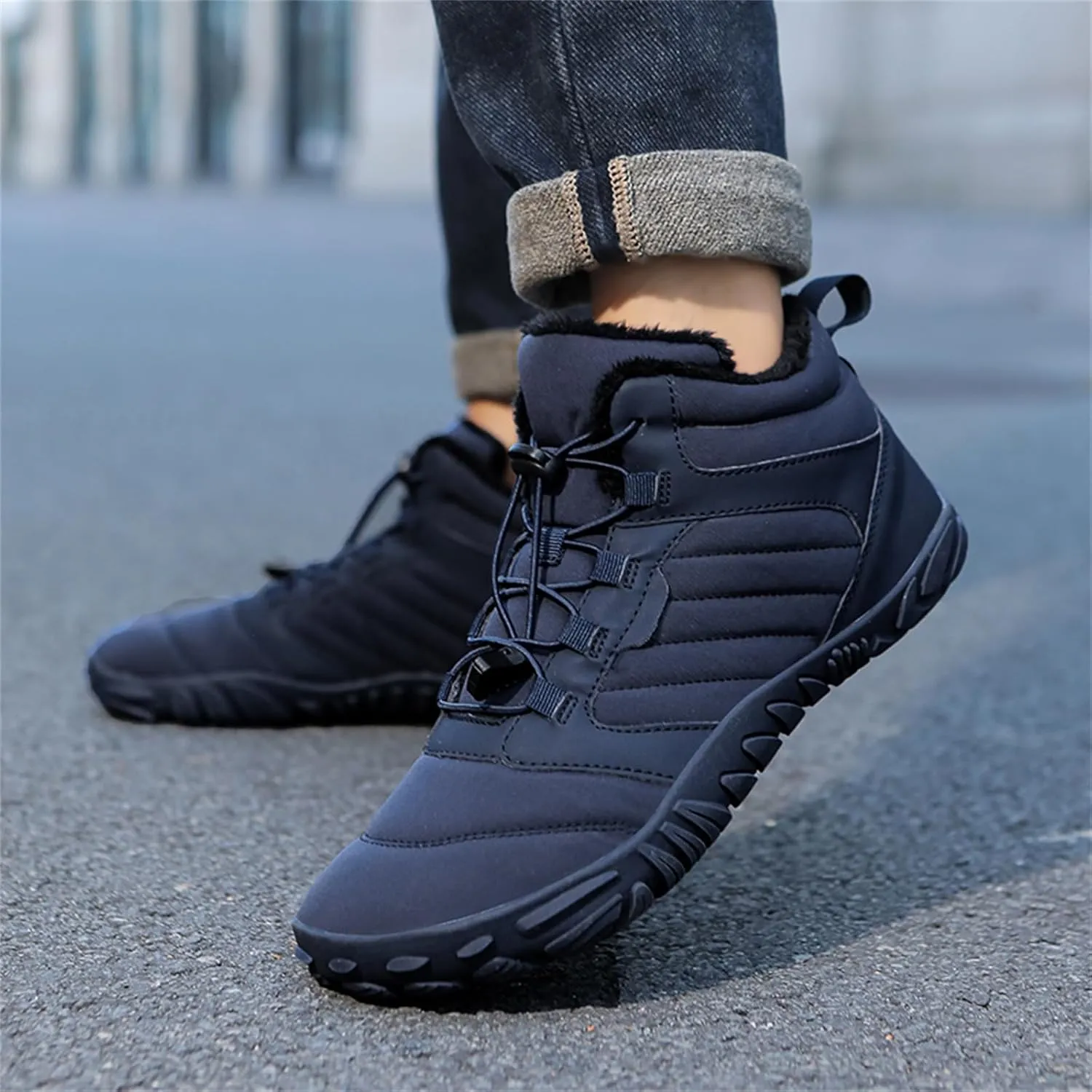 Hike Winter Footwear Barefoot Boots Mens Womens Non-Slip and Comfortable Winter Barefoot Shoes Provide Warmth and Support Zero Drop Sole Hike Shoes for Hiking Walking Outdoor