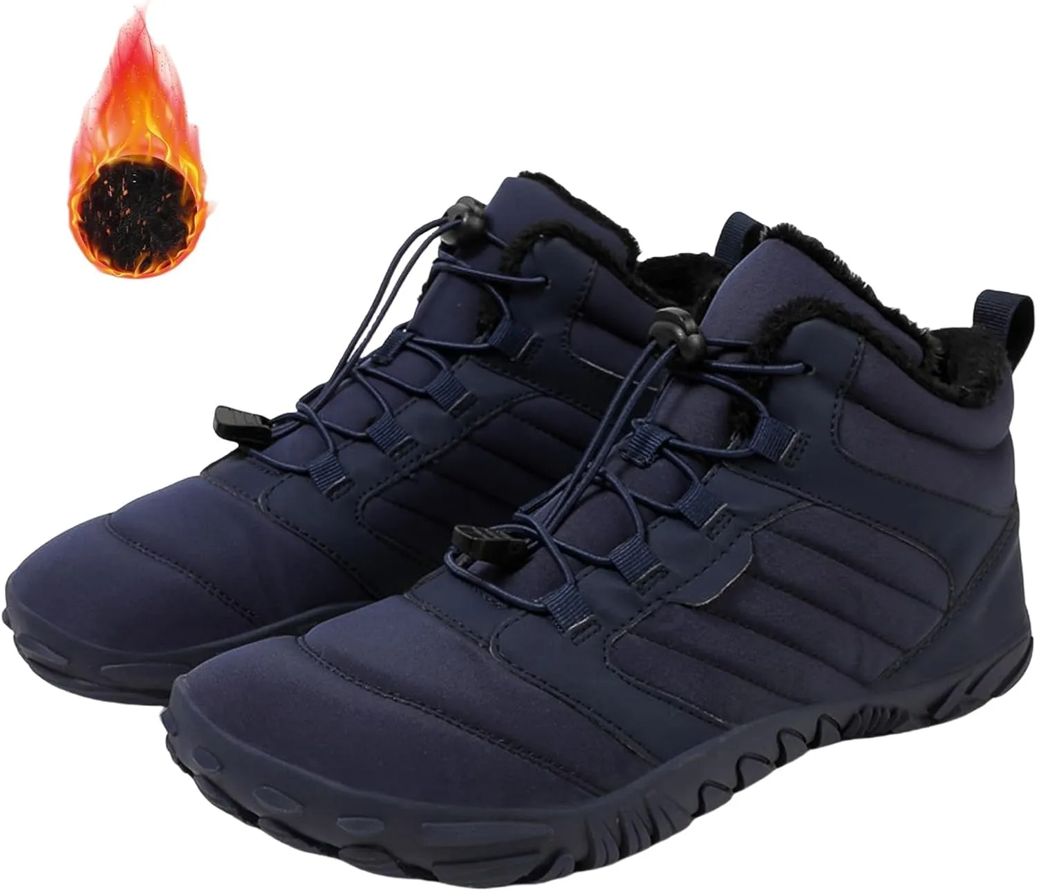 Hike Winter Footwear Barefoot Boots Mens Womens Non-Slip and Comfortable Winter Barefoot Shoes Provide Warmth and Support Zero Drop Sole Hike Shoes for Hiking Walking Outdoor