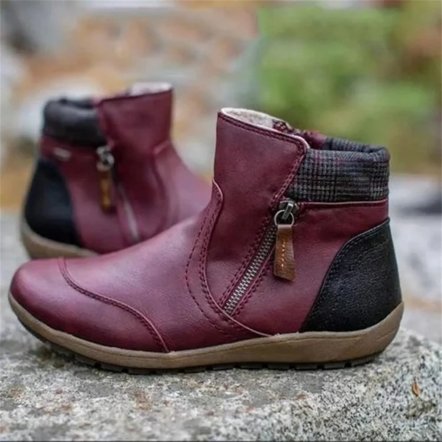 Ladmiple Boots For Women Ankle Booties Dressy Cowgirl Cowboy Western Short Booties Fashion Classic Retro Casual Walking Shoes