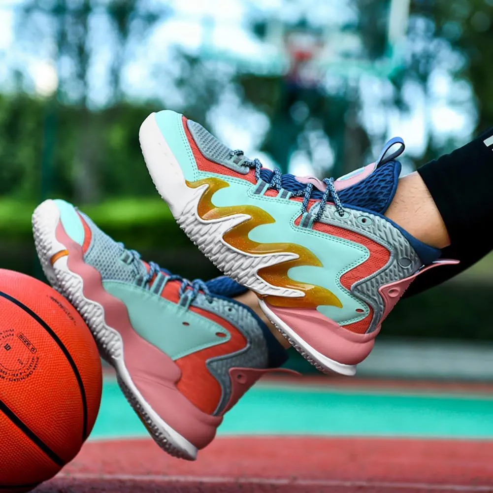 Men's High - Top Non - Slip Breathable Basketball Shoes - Professional Performance Sports Boots