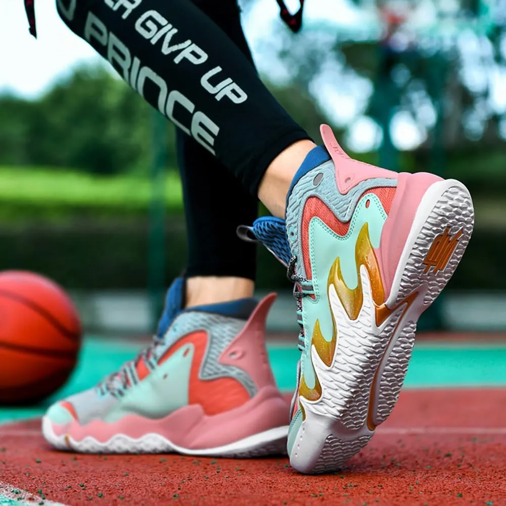 Men's High - Top Non - Slip Breathable Basketball Shoes - Professional Performance Sports Boots