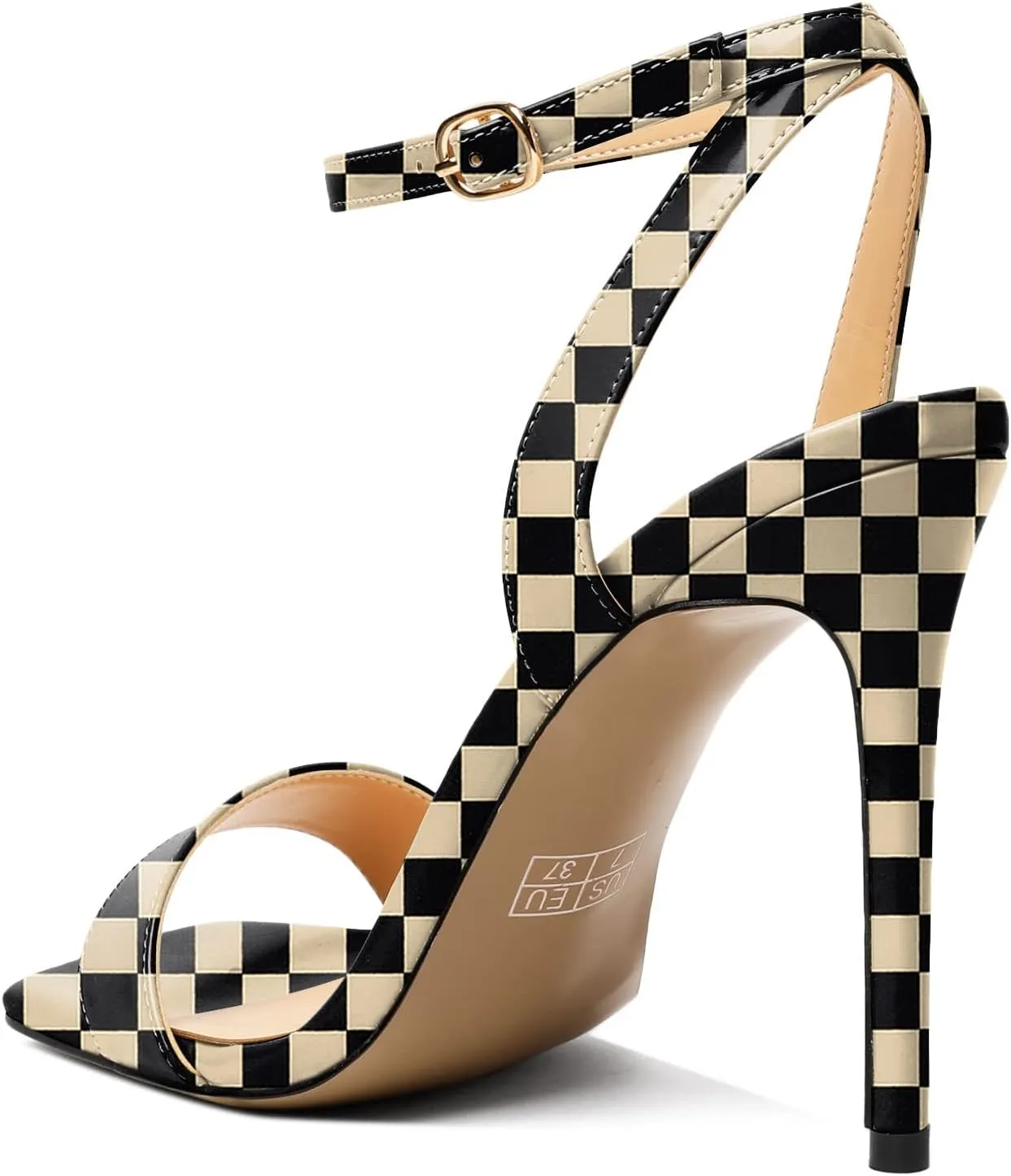 Mettesally Womens High Heel Sandals Open Toe Stilettos Slingback Crisscross Ankle Strap Heeled Sandals Prom Wedding Shoes