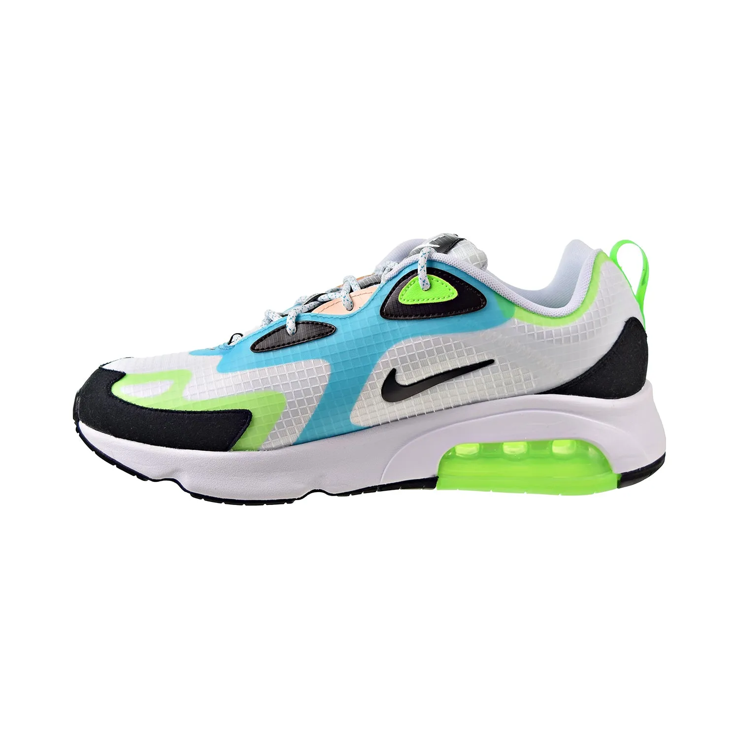 Nike Air Max 200 SE Men's Shoes White-Black-Electric Green