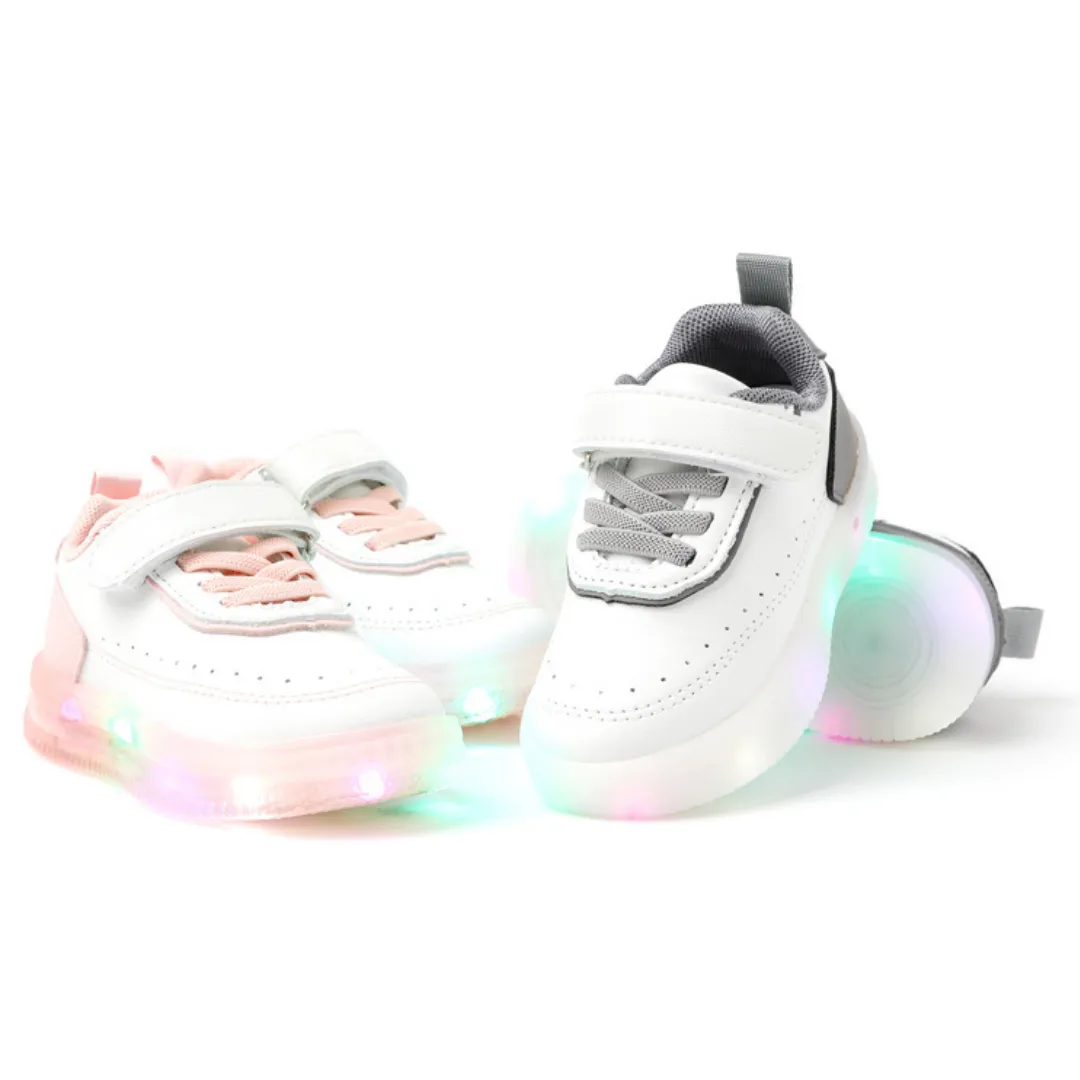 Ozkiz Grey "Impact" LED Sneakers (Size 140-170)