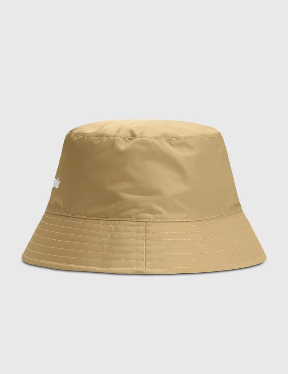 Palm Angels Classic Logo Bucket Hat Beige