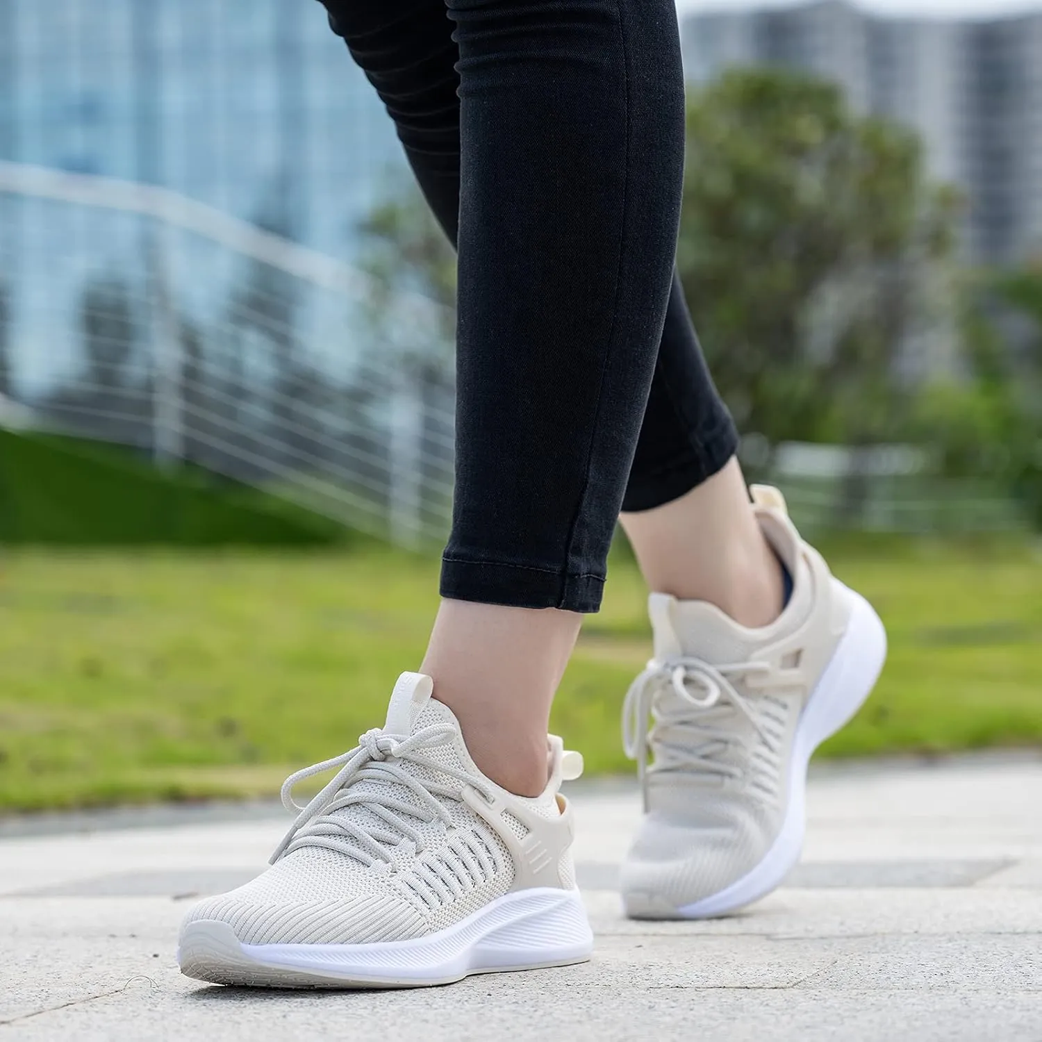 SDolphin Running Shoes Women Sneakers - Comfortable Memory Foam Lightweight Walking Tennis Workout Athletic Shoes