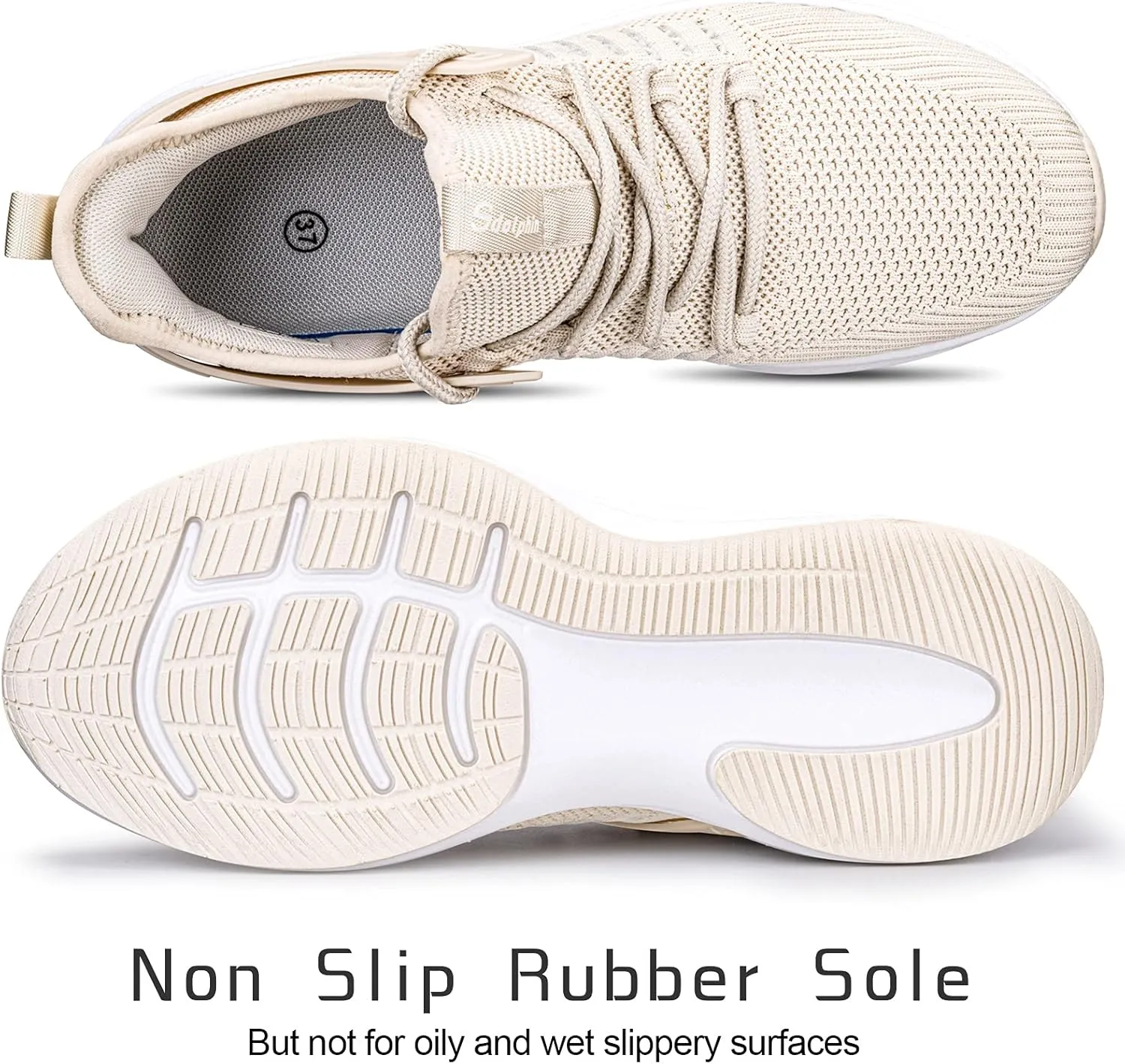 SDolphin Running Shoes Women Sneakers - Comfortable Memory Foam Lightweight Walking Tennis Workout Athletic Shoes