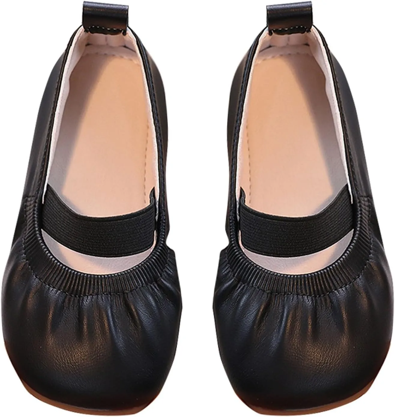 Toddler Flower Girl Dress Shoes Girl Party School Shoes Square Toe Ballerina Ballet Flat Wedding Girl Casual Girls Shoes