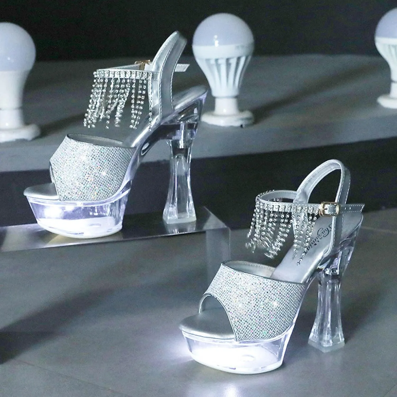Women'S Chunky Block Heels Open Toe Chunky Heel Sandals High Heel Men Platform Party High Heels Plus Size Unisex