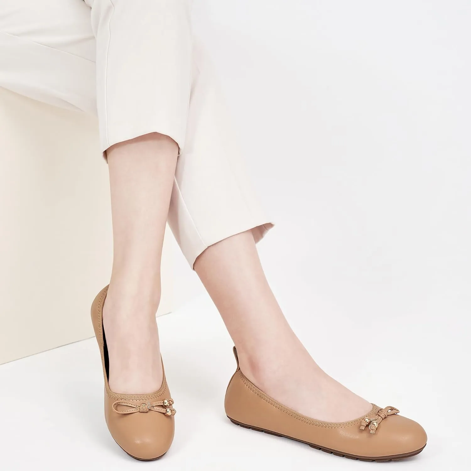 Womens Flats Ballet for Work: Dress Comfortable Walking Flat - Casual Ladies Wedding Shoe